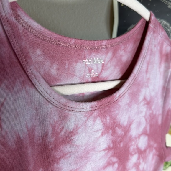 Berry Tie-Dye Bodycon Dress with Drawstring Waist, Wild Fable Medium - Picture 7 of 7